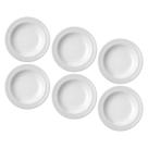 Kit 6 Pratos Fundos Sopa 23cm Porcelana Cilíndrica Schmidt