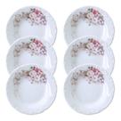 Kit 6 Pratos Fundos Sopa Massa Eterna Porcelana Schmidt