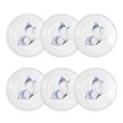 Kit 6 Pratos Melamina 23cm Borboleta Restaurante E Eventos Kit 6 Pratos Melamina 23cm Borboleta Restaurante E Eventos