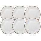 Kit 6 Pratos Porcelana Fundo Rustico Ryo Maresia Decorado 22,5cm P/ Sopa Caldo Oxford Kit 6 Pratos Porcelana Fundo Rustico Ryo Maresia Decorado 22,5cm P/ Sopa Caldo Oxford