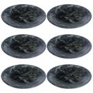 Kit 6 Pratos Rasos De Pedra Sabão 18 cm
