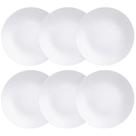Kit 6 Pratos Rasos Porcelana Leonora Tramontina 25cm Branco Mesa Posta Cozinha Restaurante Kit 6 Pratos Rasos Porcelana Leonora Tramontina 25cm Branco Mesa Posta Cozinha Restaurante