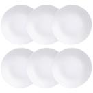 Kit 6 Pratos Rasos Porcelana Leonora Tramontina 25cm Branco Mesa Posta Cozinha Restaurante Kit 6 Pratos Rasos Porcelana Leonora Tramontina 25cm Branco Mesa Posta Cozinha Restaurante