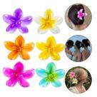Kit 6 Presilhas Grande Flor do Havaí Cabelos Prendedor Praia