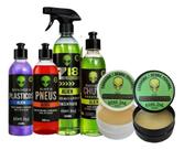 Kit 6 Produtos Estetica Automotiva Alien Ind Cera Polimento