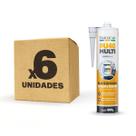 Kit 6 Pu 40 Selante Silicone Cola Tudo Multiuso Barone 400g