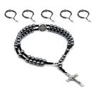 Kit 6 Pulseira Terço De Pulso Hematita Medalha São Bento Hematita São Bento 21 Cm Kit 6 Pulseira Terço De Pulso Hematita Medalha São Bento Hematita São Bento 21 Cm
