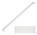 Kit 6 Puxador 480mm Plástico Móveis Gaveta Armário Roupeiro Fosco / Cromado Alça