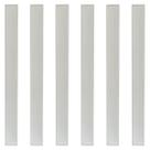 Kit 6 Puxador Slim de Plástico Branco para Móveis Balcão Cômoda Leve Resistente e de Fácil Instalação Kit 6 Puxador Slim de Plástico Branco para Móveis Balcão Cômoda Leve Resistente e de Fácil Instalação