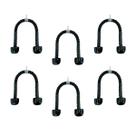 Kit 6 Puxadores Corda Pulley Triceps Crossover Emborrachado