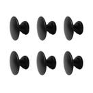 Kit 6 Puxadores Para Móveis Porta Gaveta Armário Bolinha Redondo