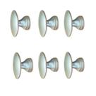 Kit 6 Puxadores Para Móveis Porta Gaveta Armário Ponto Redondo