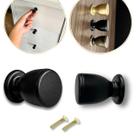 Kit 6 Puxadores Ponto Retro Preto p/ móveis, feito em Metal