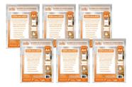 Kit 6 Quadros De Avisos A4 Expositor Cristal Parede Adesivo
