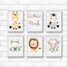 Kit 6 Quadros Decorativos Infantil Kit 6 Quadros Decorativos Infantil