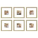 Kit 6 Quadros Porta Retrato Foto 10x10 Paspatur Branco 20x20