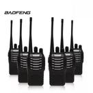 Kit 6 Rádios Comunicador Walk Talk Baofeng 777s Amador Prof Bandas De Freqüência 433 Cor Preto