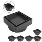 Kit 6 Ralo Oculto Invisível Quadrado 10x10cm Plástico Com Tela Para Banheiro - AMZ