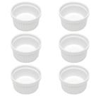 Kit 6 Ramekin Canelado Porcelana 40ml Classic Branco Lyor Mo Kit 6 Ramekin Canelado Porcelana 40ml Classic Branco Lyor Mo