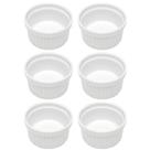 Kit 6 Ramequins Canelado 50ml Porcelana Classic Branco Lyor Pequeno Molhos Kit 6 Ramequins Canelado 50ml Porcelana Classic Branco Lyor Pequeno Molhos