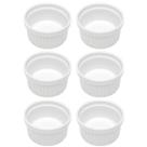 Kit 6 Ramequins Canelado 50ml Porcelana Classic Branco Lyor Pequeno Molhos Kit 6 Ramequins Canelado 50ml Porcelana Classic Branco Lyor Pequeno Molhos