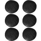 Kit 6 Ramequins Cerâmica Stoneware Porto Brasil 57ml Preto Matte Juta Molheira Média Shoyo Molhos Pe