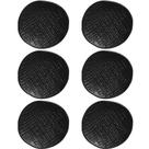Kit 6 Ramequins Cerâmica Stoneware Porto Brasil 57ml Preto Matte Juta Molheira Média Shoyo Molhos Petiscos