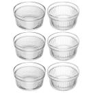 Kit 6 Ramequins de Vidro 200ml Molheira Média Sortida Acompanhamentos Sobremesas Lyor