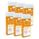 Kit 6 Refil Ceras para Depilação Roll On Quente Natural Mel Depilatória 100g Depilflax Kit 6 Refil Ceras para Depilação Roll On Quente Natural Mel Depilatória 100g Depilflax