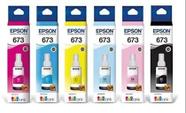 KIT 6 REFIL DE TINTA para impressora T673. 01 BLACK, 01 CYAN, 01 YELLOW, 01 MAGENTA, 01 CYAN LIGHT, 01 MAG LIGHT