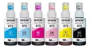 KIT 6 REFIL DE TINTA T673 sendo, 1BLACK, 1 CYAN, 1 YELLOW, 1 MAGENTA, 1 CYAN LIGHT, 1 MAG LIGHT