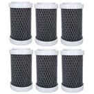 Kit 6 Refil Filtro Carbon Block Aquablock 5 Carvão Aquaplus