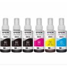 Kit 6 refil original t664 l355 l375 l380 l395 b y c m