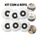 Kit 6 Refil para Mop Giratório 360 Esfregão Microfibra Universal 16cm Diâmetro Macio Absorvente Econômico e Sustentável Kit 6 Refil para Mop Giratório 360 Esfregão Microfibra Universal 16cm Diâmetro Macio Absorvente Econômico e Sustentável