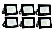 Kit 6 Refletor Led 10W 6500k 550 Lumens - Elgin