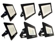 Kit 6 Refletor Led de 10W, 30W e 50W Bivolt 6500K- 2 De cada