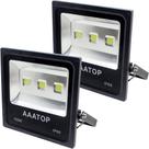 Kit 6 Refletor LED Modelo Jardim com Proteção IP66 150W para Área Externa Branco
