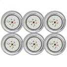 Kit 6 Refletores Led 18w RGB Inox para Iluminação Piscina