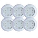 Kit 6 Refletores Led 9w RGB ABS para Iluminação Piscina