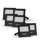 Kit 6 Refletores Taschibra Led TR Slim 20W 6500K Preto Bivolt