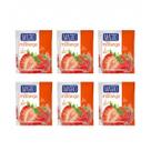 Kit 6 refresco diet morango zero açucar fonte de vitamina c 8g magro