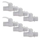 Kit 6 Registro Esfera Engate Rosca Externa PVC 1/2'' Estrela