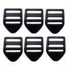 Kit 6 Reguladores Castelinho 30mm Plástico Preto para Ajuste de Alças em Mochilas, Bolsas, Malas e Bags - Resistente Kit 6 Reguladores Castelinho 30mm Plástico Preto para Ajuste de Alças em Mochilas, Bolsas, Malas e Bags - Resistente