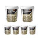 Kit 6 Rejunte Acrílico Bicomp. Cinza Claro 1kg Ceramfix