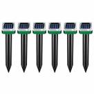 Kit 6 Repelente Ultrassônico Solar Snel Home para Jardim e Quintal Proteção Externa Sem Químicos com Sensor de Movimento