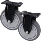 Kit 6 Roda Rodinhas Rodizio Reforçado Anti Risco De 125x32mm