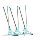 Kit 6 Rodo Mop Mágico Vassoura Silicone Multiuso Limpeza Fácil Varre Seca Piso Vidro Ergonômico Extensor