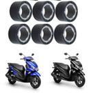 Kit 6 Rolete Contra Peso Embreagem Fluo 125 2023 2024 2025