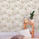 Kit 6 Rolos Papel de Parede Floral Elegance