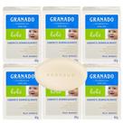 Kit 6 Sabonete Bebe Granado Infantil Dermocalmante Tradicional Base Vegetal 90g